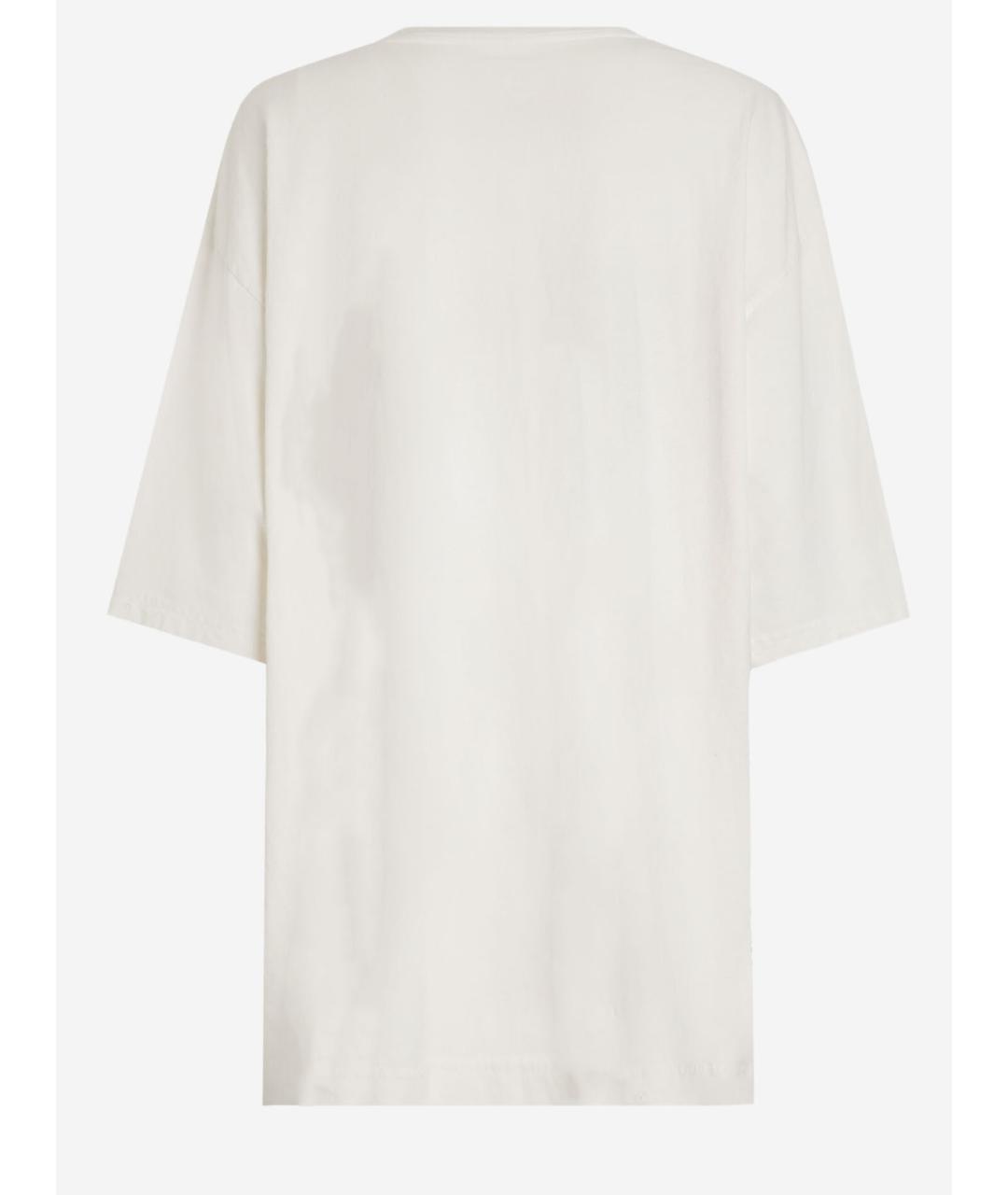 DOLCE&GABBANA Белая хлопковая футболка, фото 2