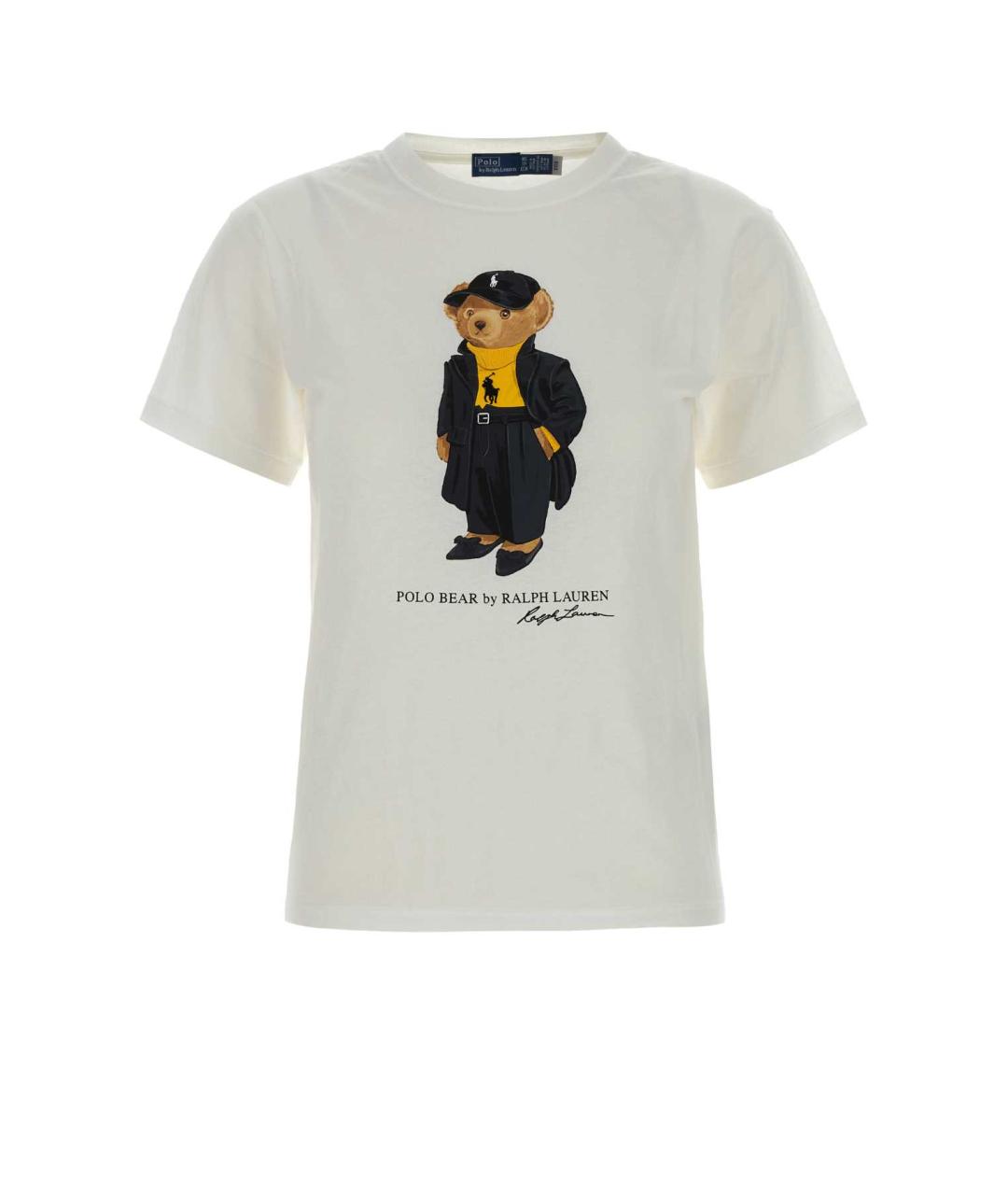 POLO RALPH LAUREN Белая хлопковая футболка, фото 1
