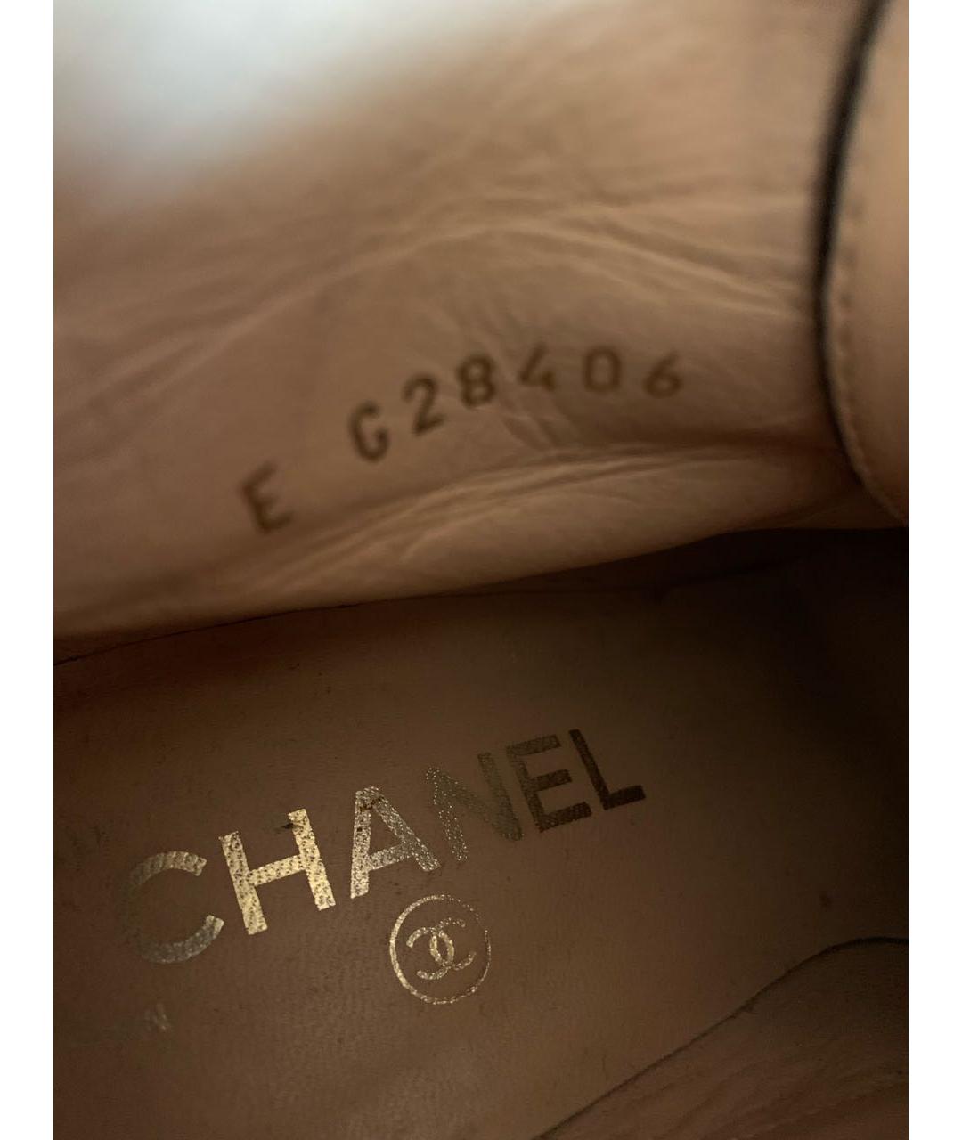 CHANEL Черные кожаные ботильоны, фото 5