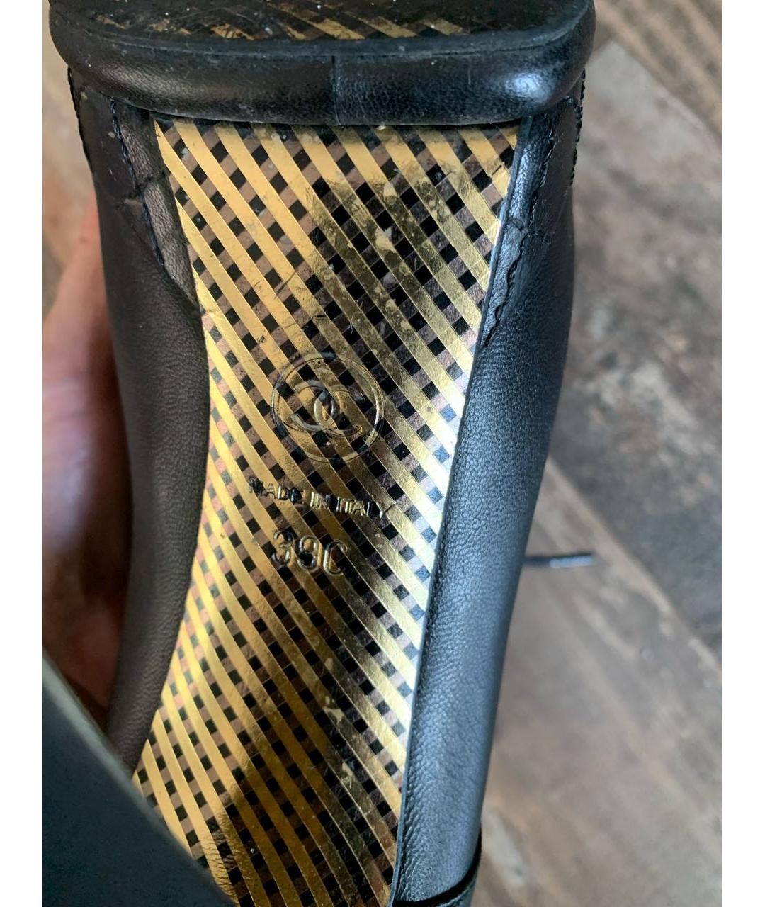 CHANEL Черные кожаные ботильоны, фото 7