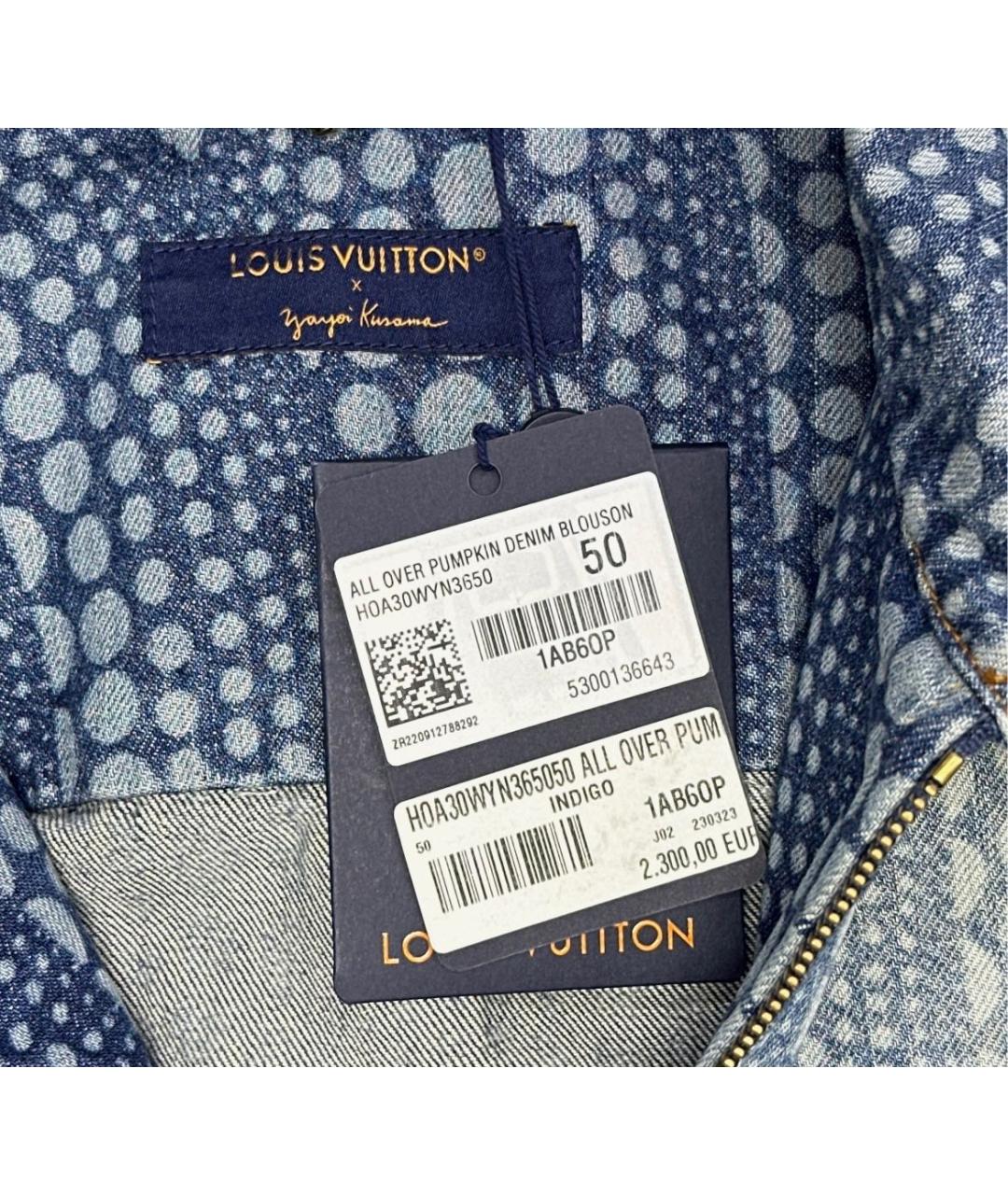LOUIS VUITTON Синяя хлопковая куртка, фото 2