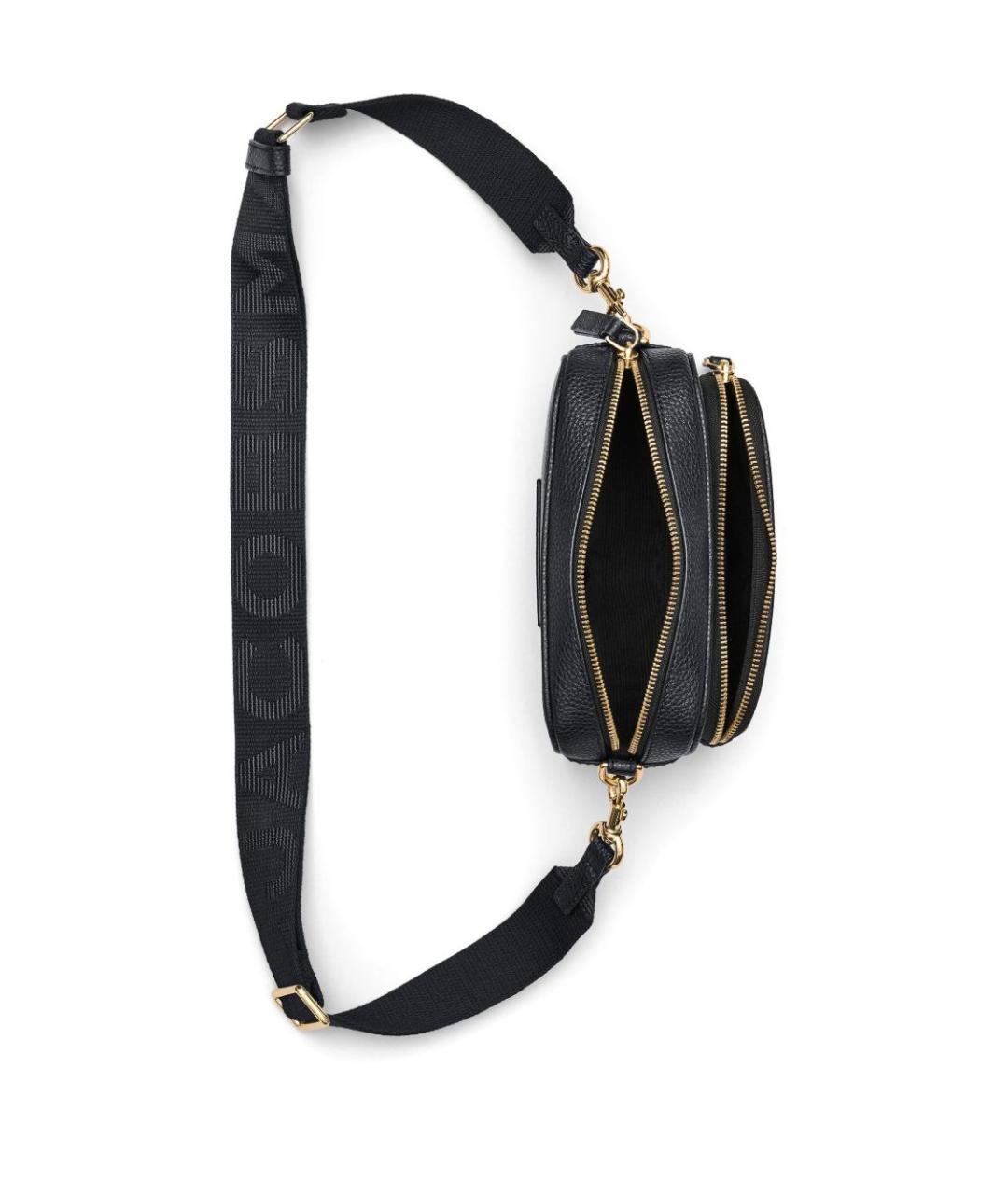 MARC JACOBS Черная кожаная сумка через плечо, фото 5