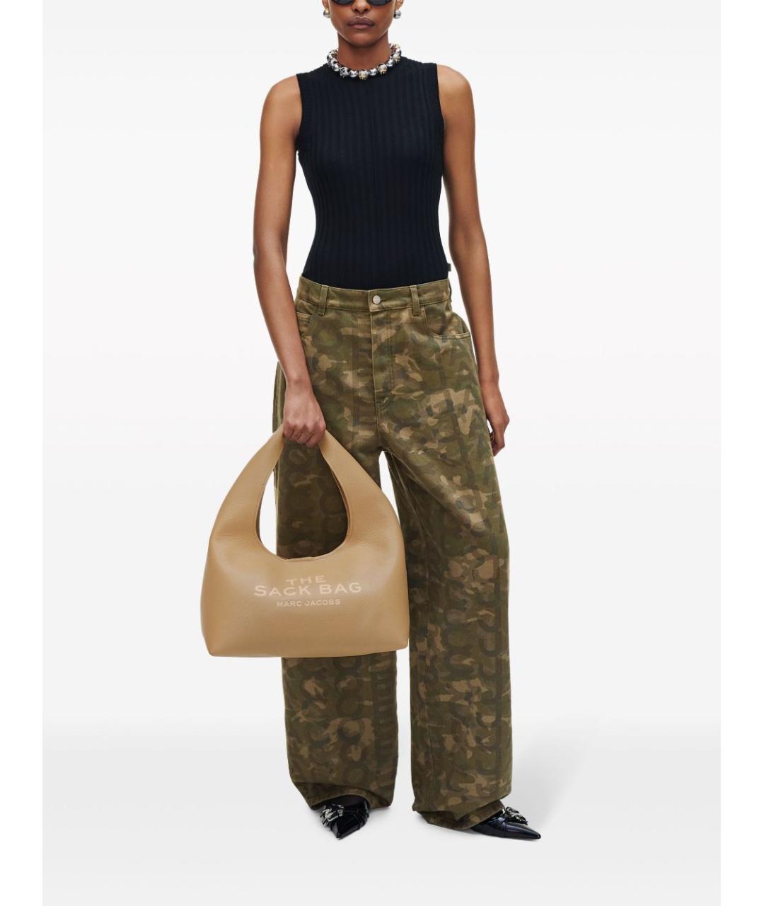 MARC JACOBS Бежевая кожаная сумка через плечо, фото 3