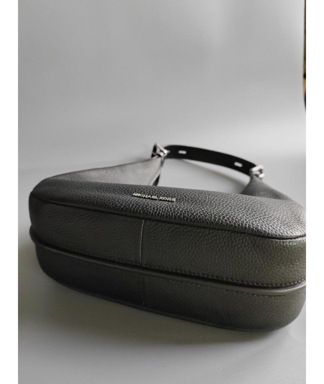 MICHAEL KORS Черная кожаная сумка с короткими ручками, фото 9