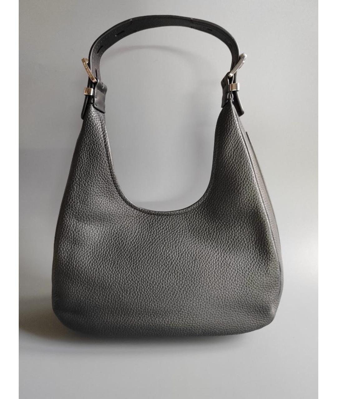 MICHAEL KORS Черная кожаная сумка с короткими ручками, фото 8