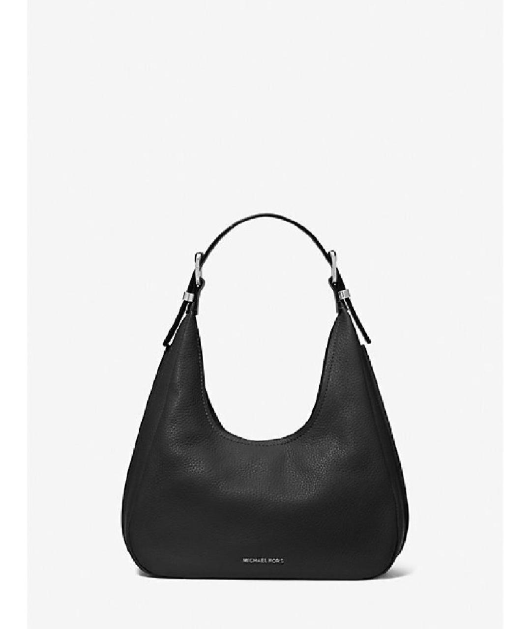 MICHAEL KORS Черная кожаная сумка с короткими ручками, фото 4