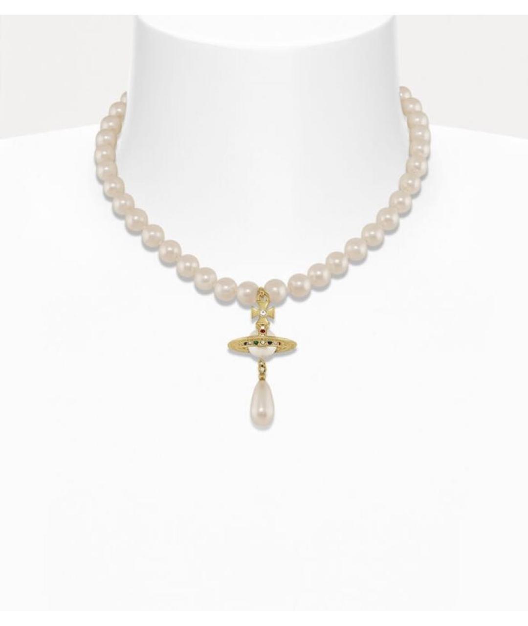 VIVIENNE WESTWOOD Золотое жемчужное колье, фото 6