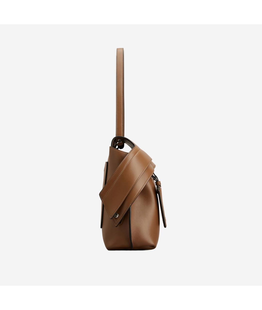 TOD'S Коричневая кожаная сумка через плечо, фото 4