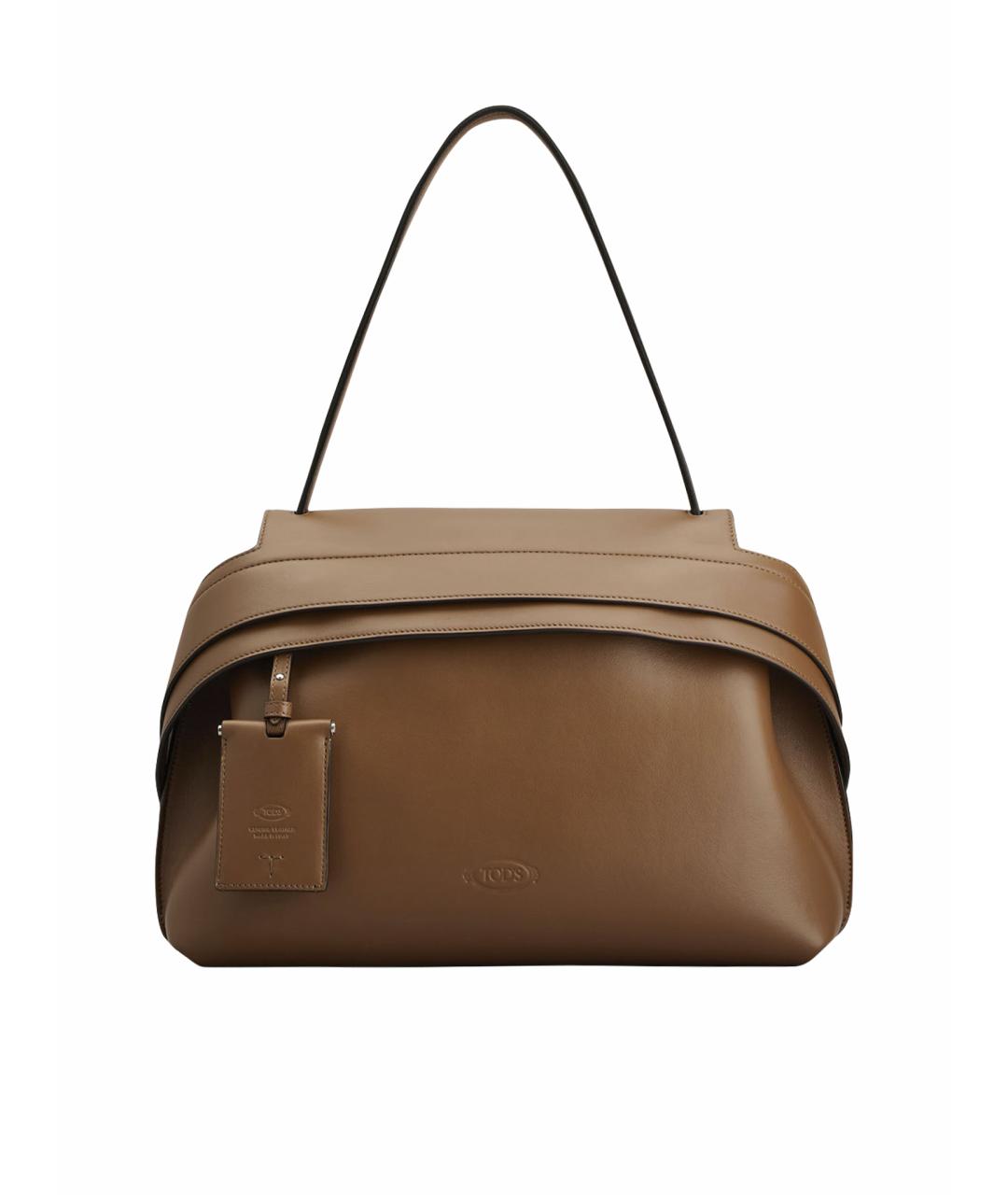 TOD'S Коричневая кожаная сумка через плечо, фото 1
