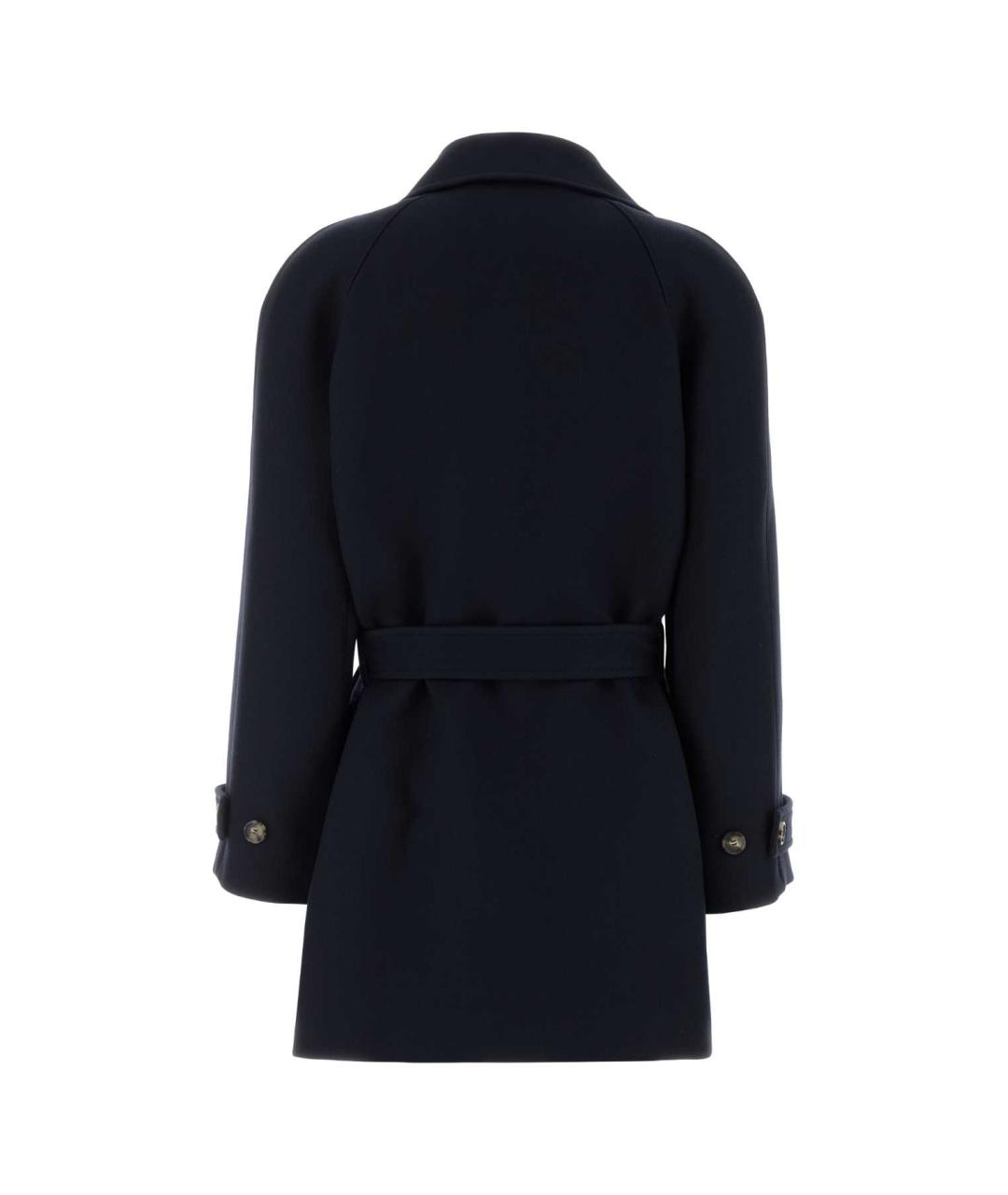 LOEWE Темно-синее шерстяное пальто, фото 2