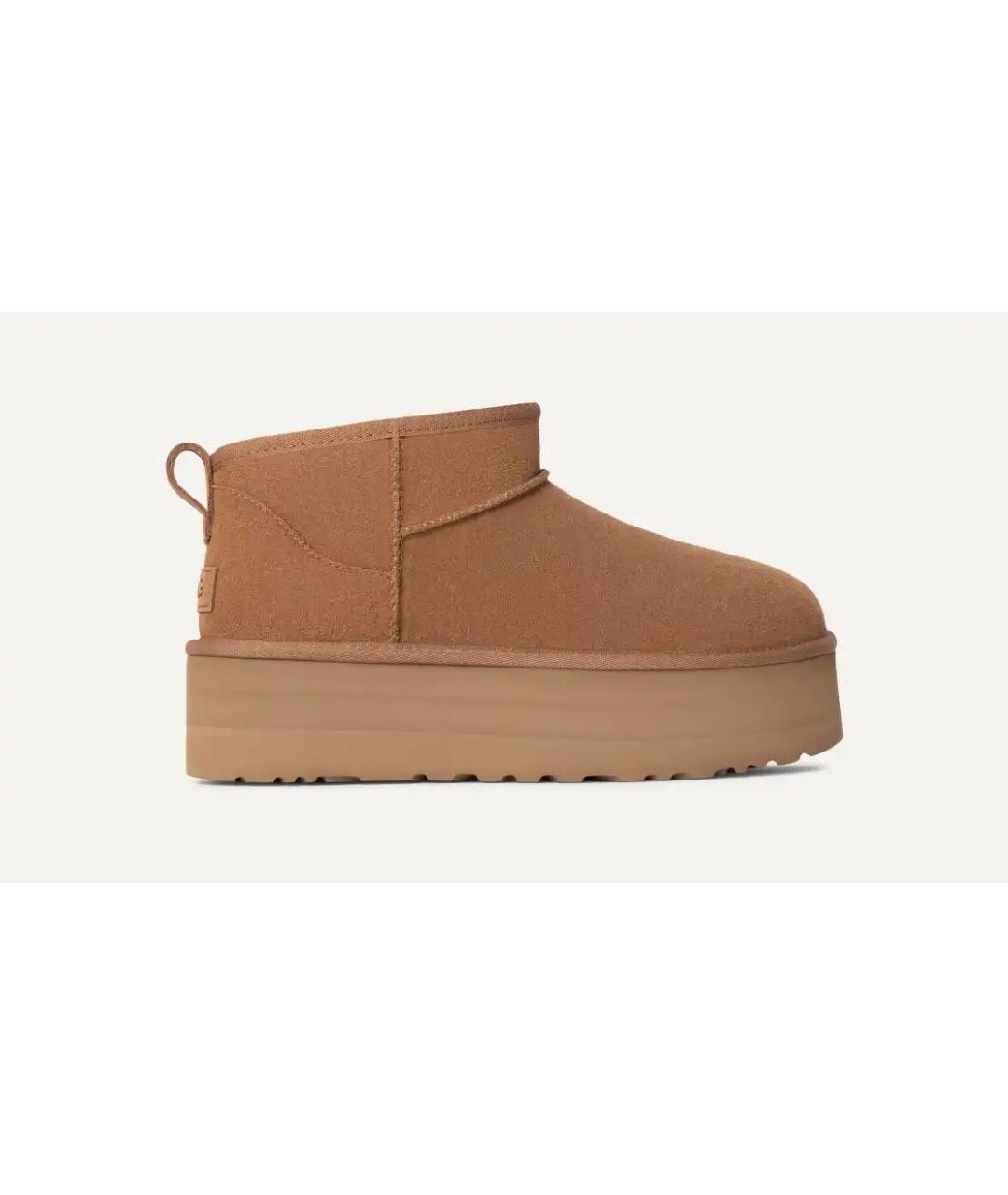 UGG AUSTRALIA Коричневые замшевые полусапоги, фото 4