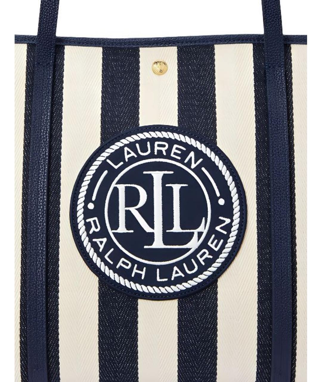 POLO RALPH LAUREN Синяя сумка тоут, фото 5