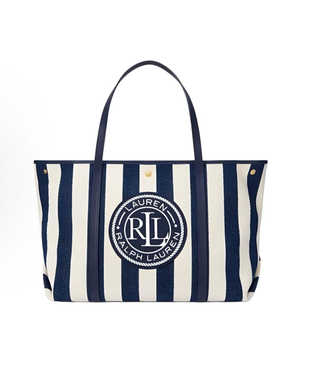 POLO RALPH LAUREN Синяя сумка тоут, фото 6
