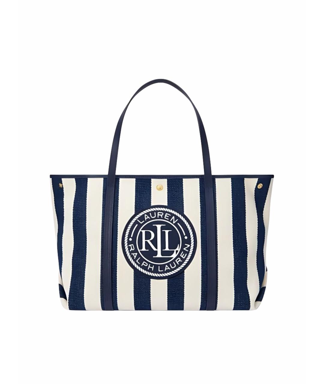 POLO RALPH LAUREN Синяя сумка тоут, фото 1