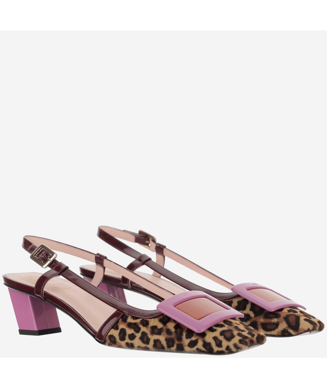 ROGER VIVIER Коричневые кожаные туфли, фото 2
