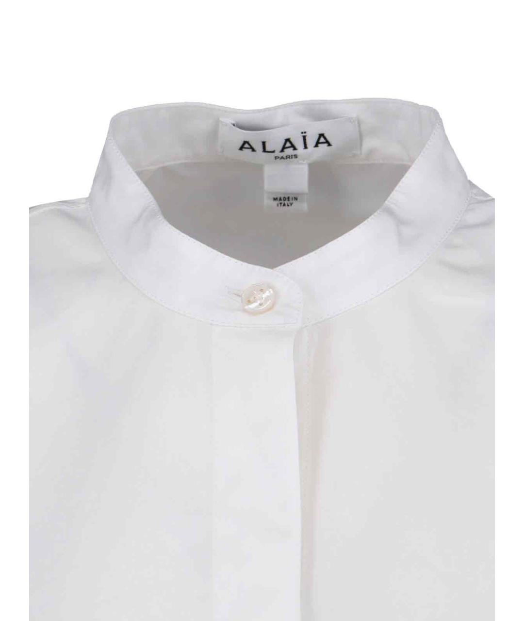 ALAIA Белая хлопковая рубашка, фото 5