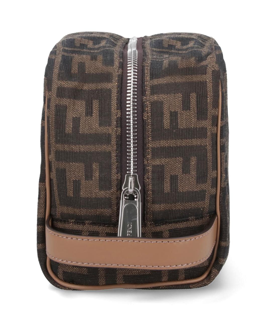 FENDI Коричневая барсетка, фото 5
