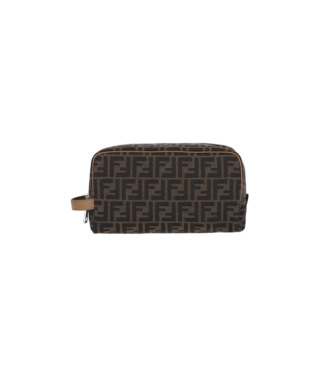 FENDI Коричневая барсетка, фото 1