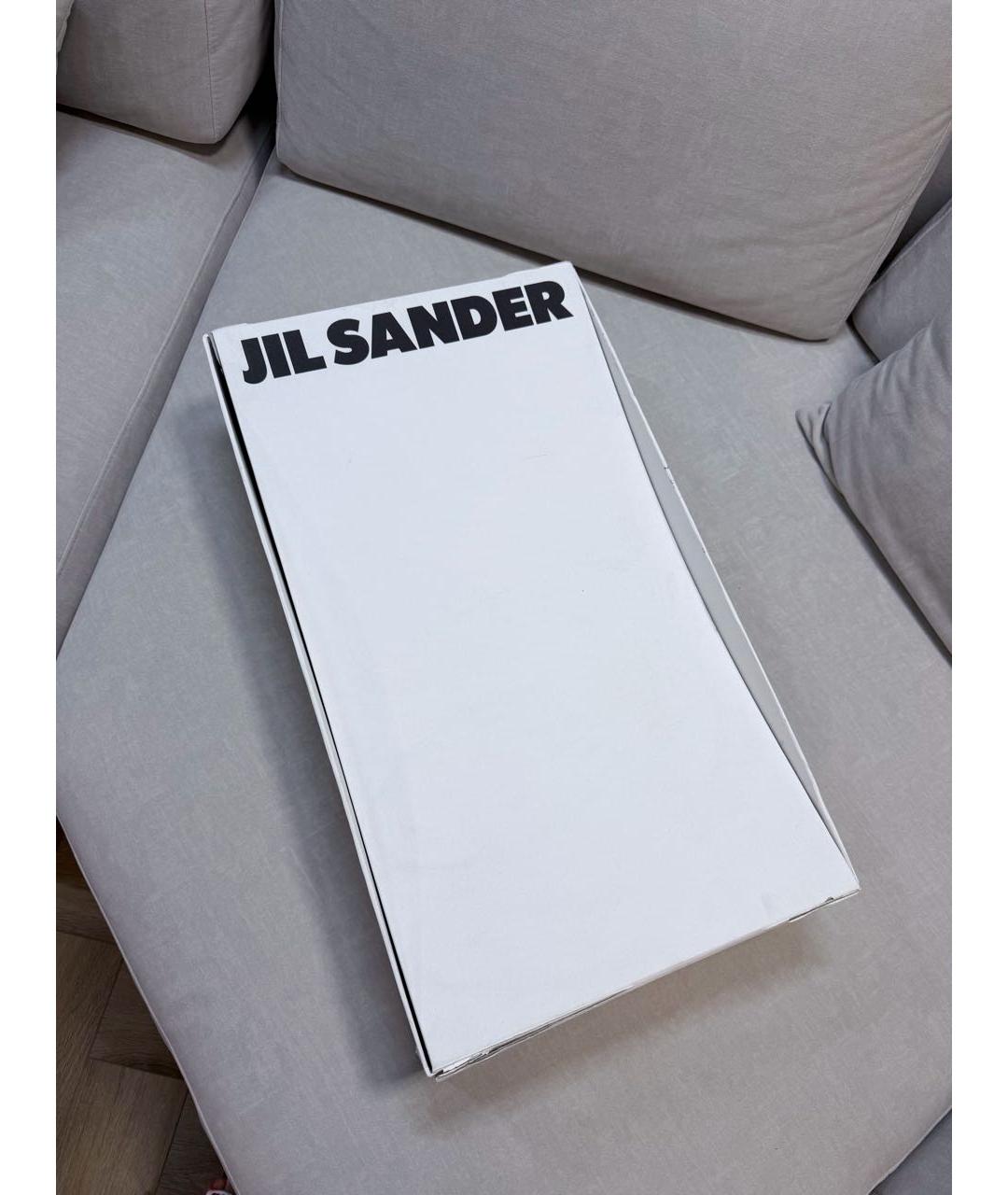 JIL SANDER Черные кожаные сапоги, фото 5
