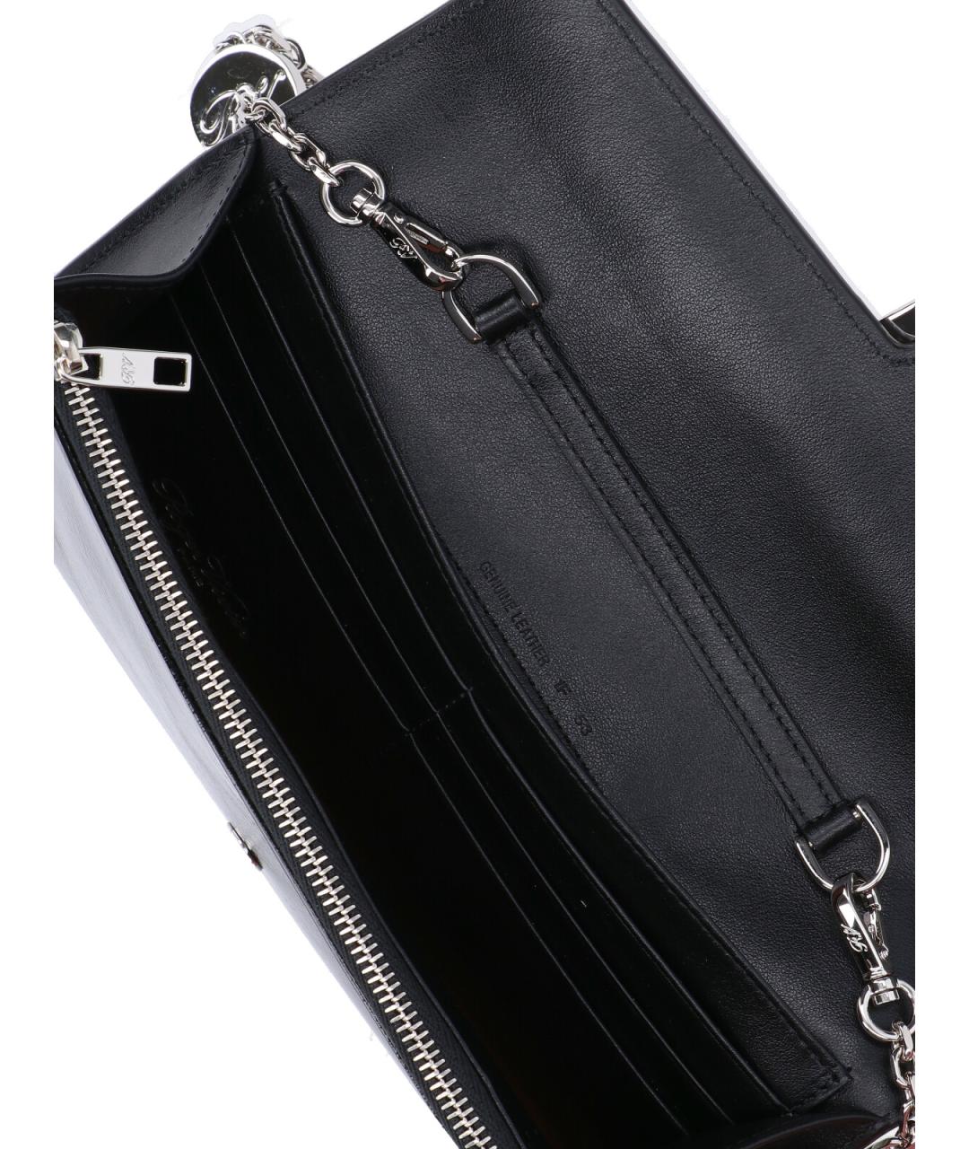 ROGER VIVIER Черный кожаный кошелек, фото 4