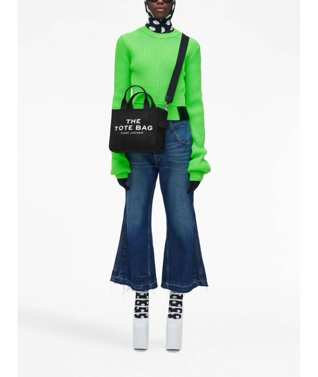 MARC JACOBS Черная хлопковая сумка тоут, фото 2