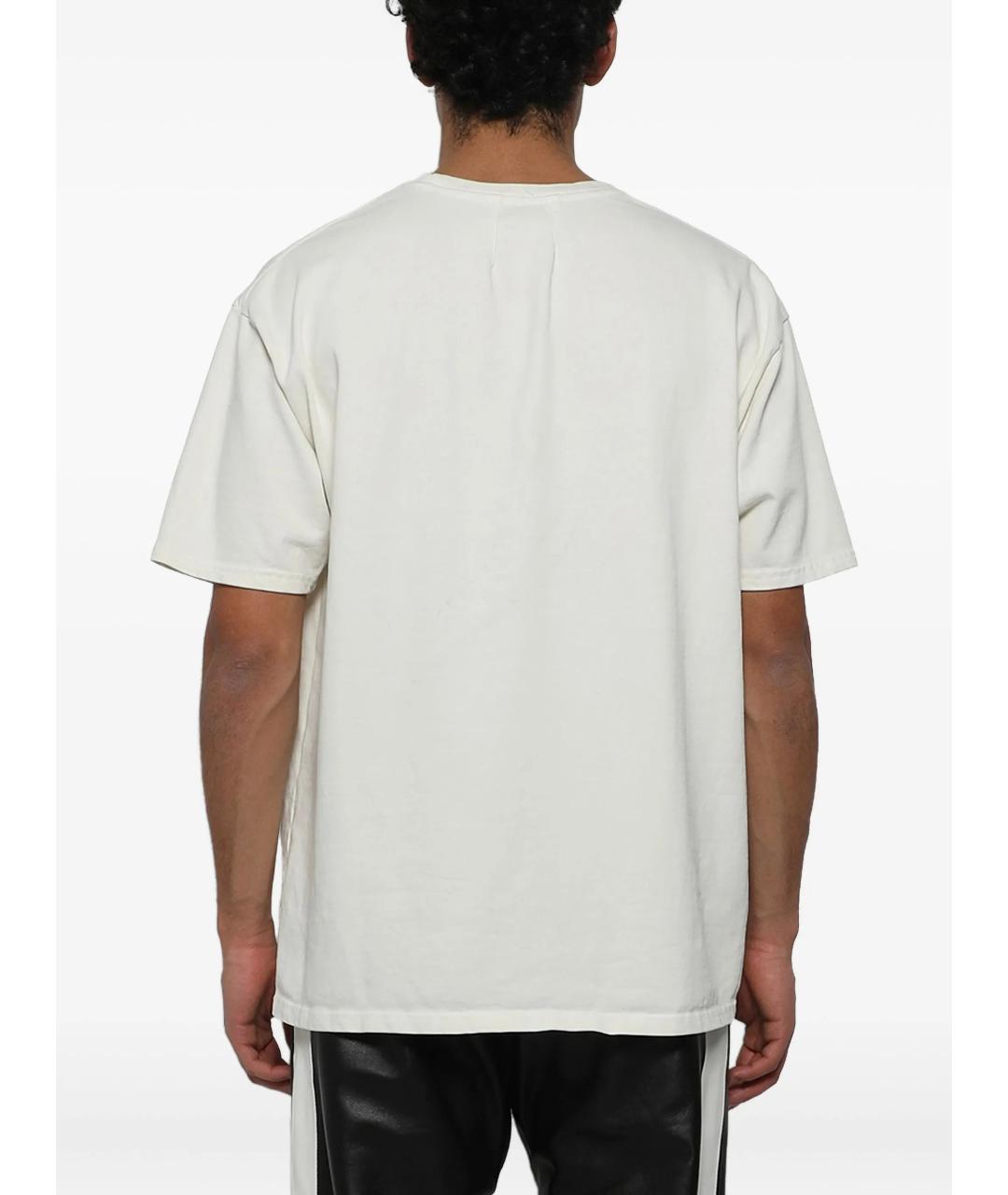RHUDE Белая хлопковая футболка, фото 3