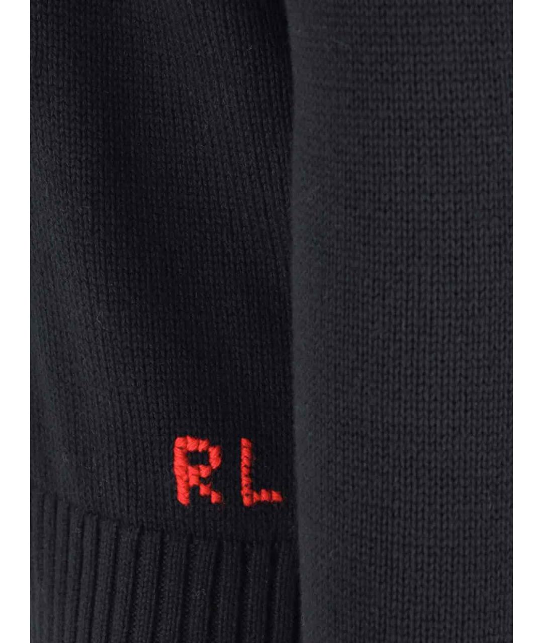 POLO RALPH LAUREN Черный хлопковый джемпер / свитер, фото 3