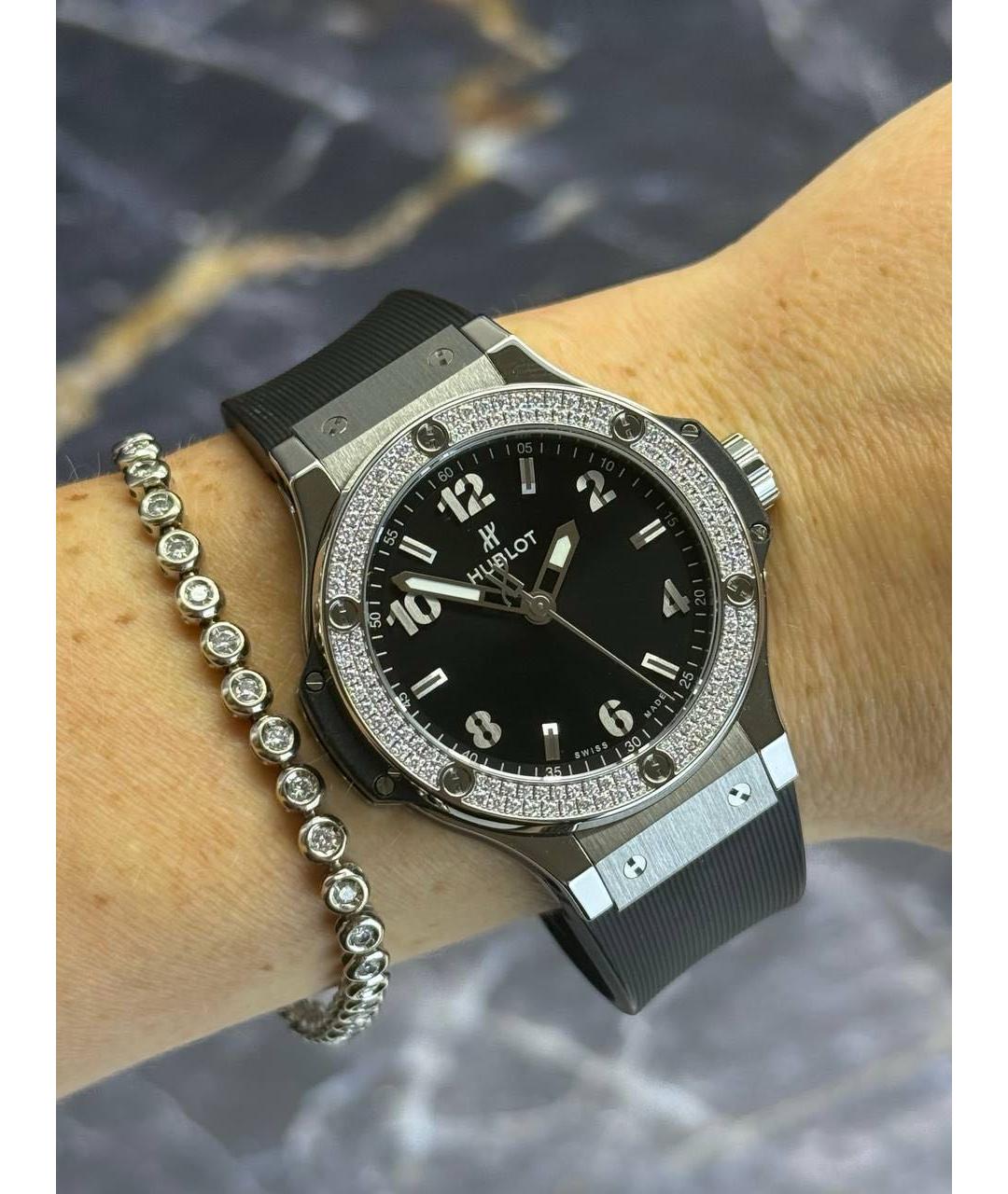 HUBLOT Черные металлические часы, фото 8