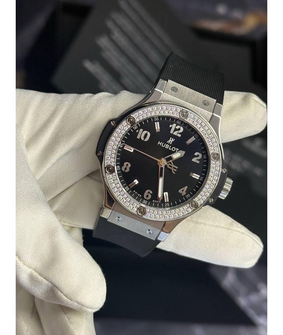 HUBLOT Черные металлические часы, фото 5