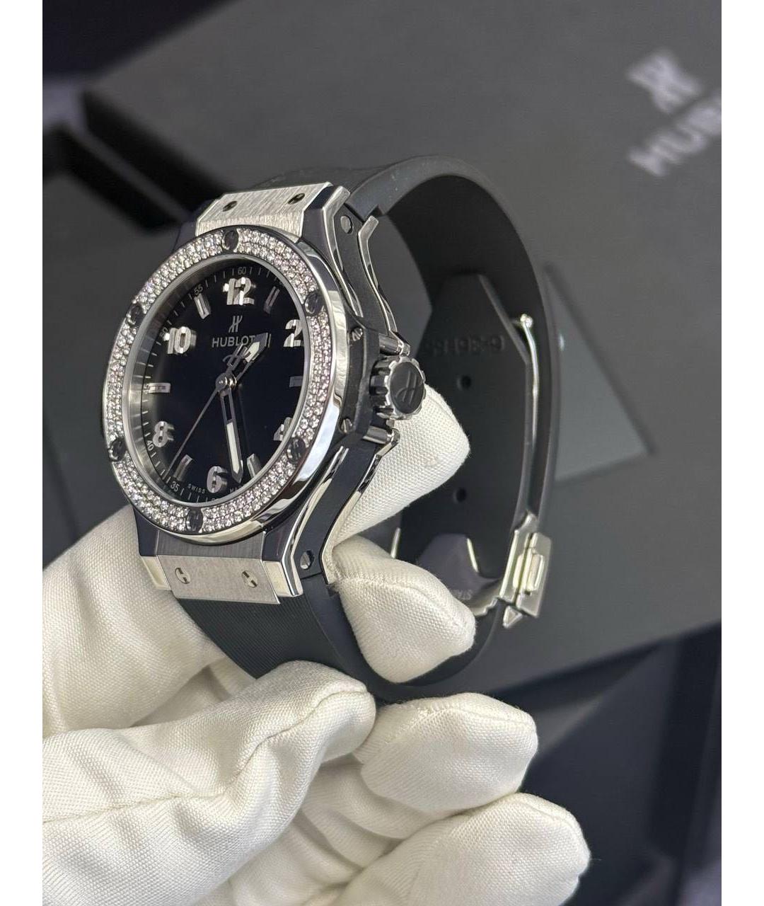 HUBLOT Черные металлические часы, фото 4