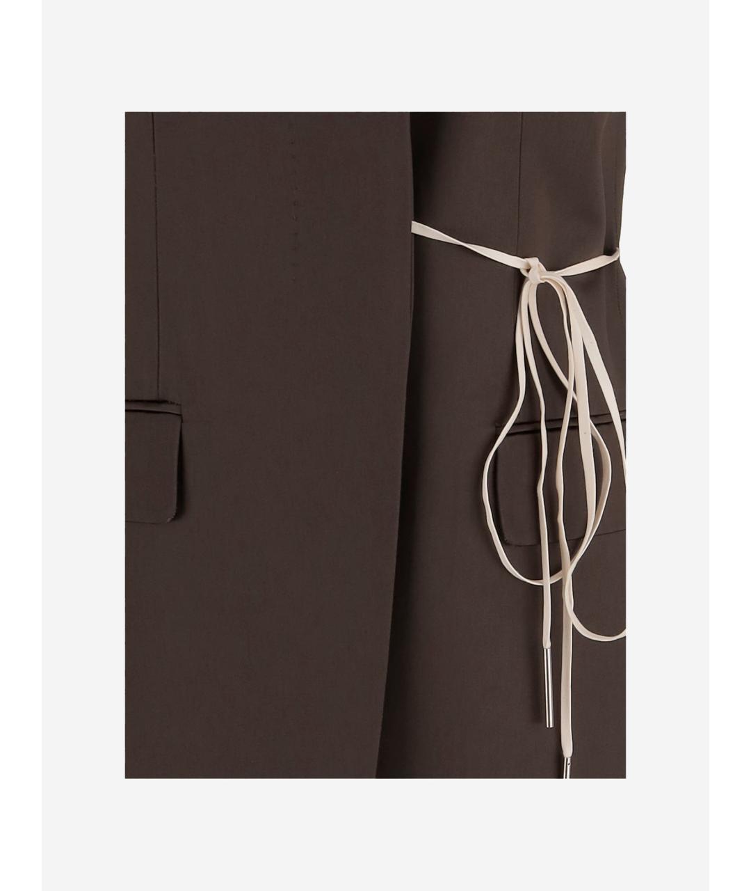 DRIES VAN NOTEN Коричневый жилет, фото 3