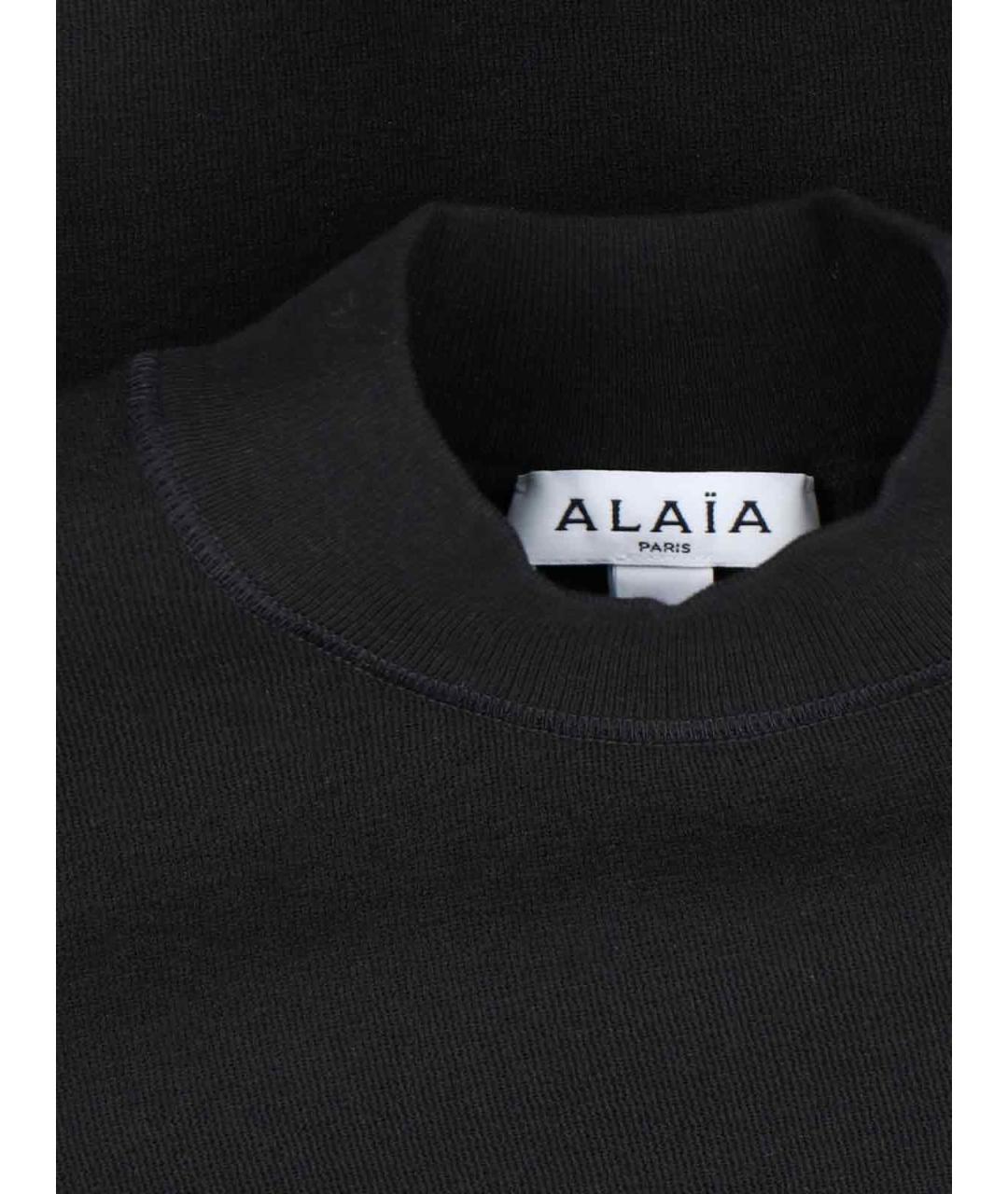 ALAIA Черная хлопковая футболка, фото 3