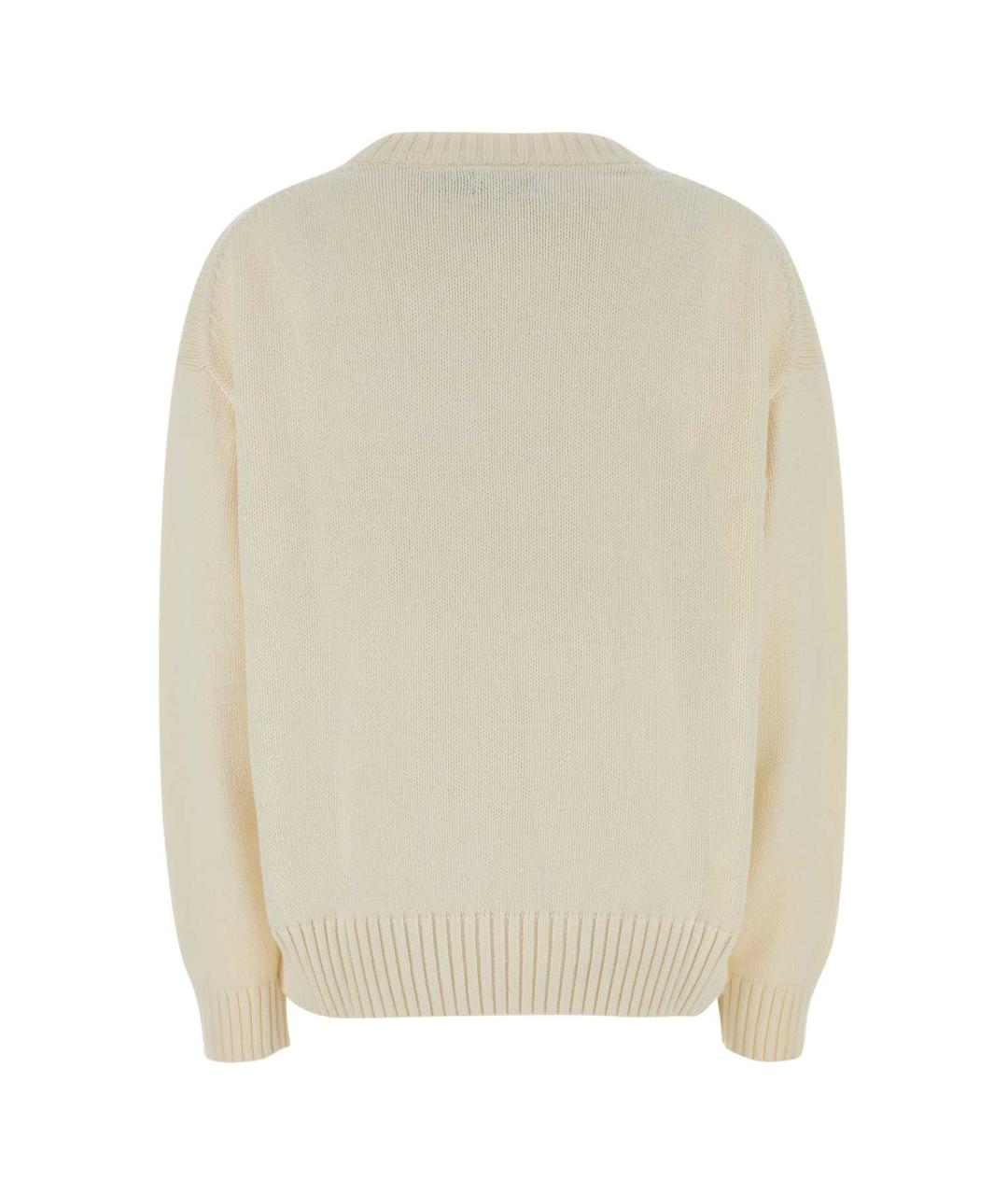 POLO RALPH LAUREN Белый хлопковый джемпер / свитер, фото 2