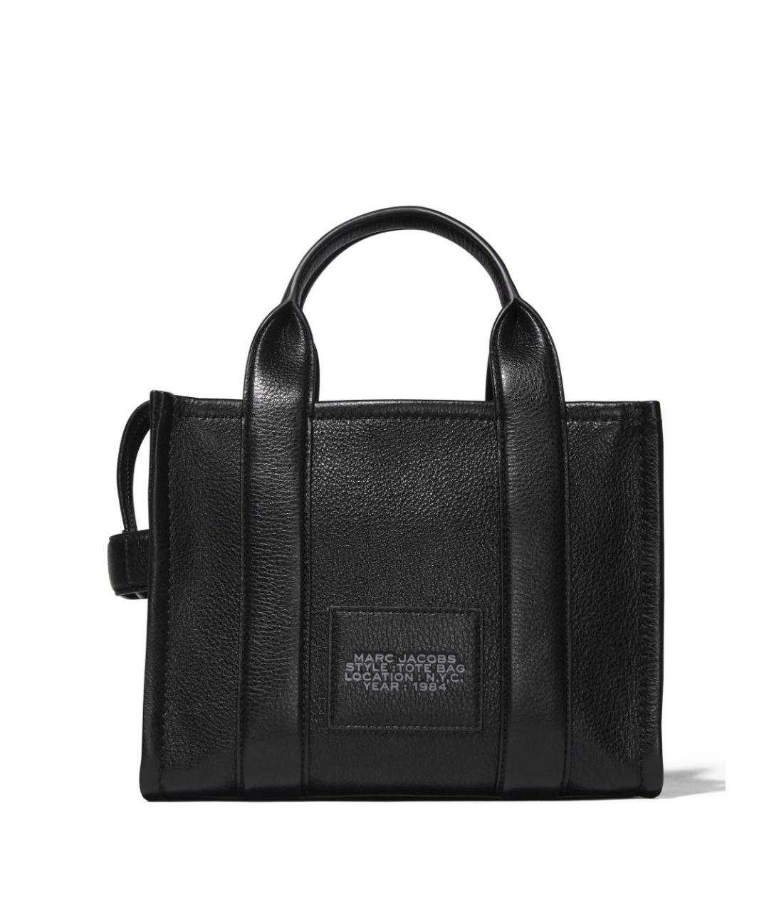 MARC JACOBS Черная кожаная сумка тоут, фото 4