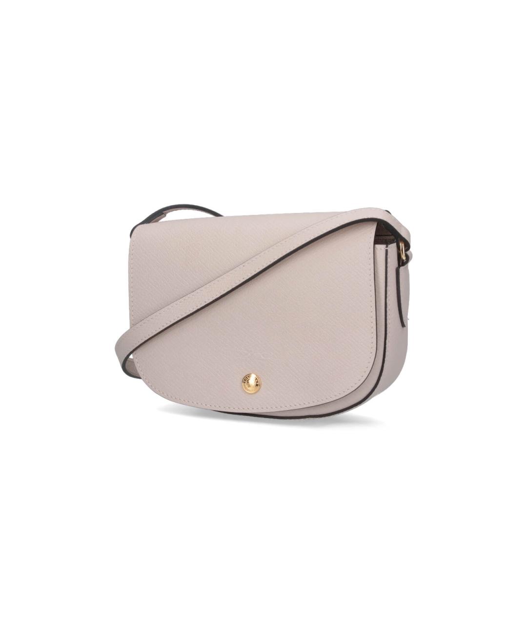 LONGCHAMP Белая кожаная сумка через плечо, фото 2