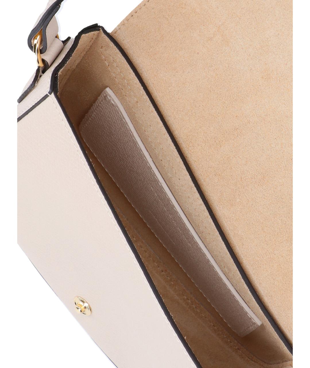 LONGCHAMP Белая кожаная сумка через плечо, фото 4