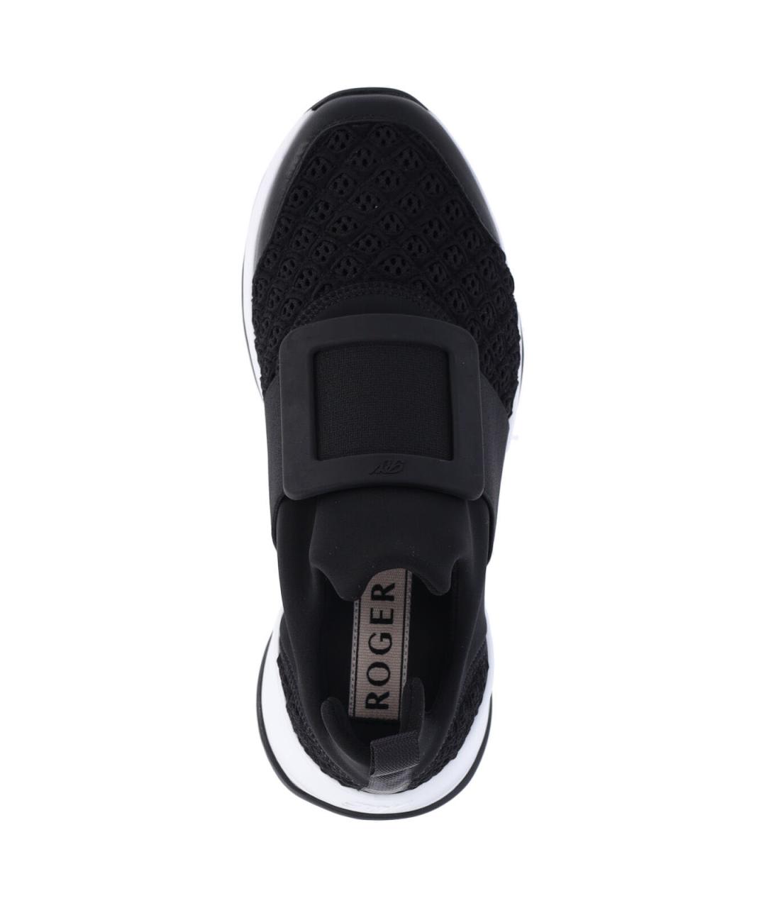ROGER VIVIER Черные текстильные кроссовки, фото 5