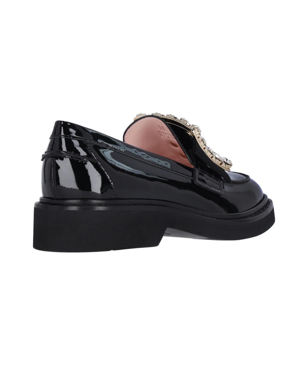 ROGER VIVIER Черные лоферы из лакированной кожи, фото 4