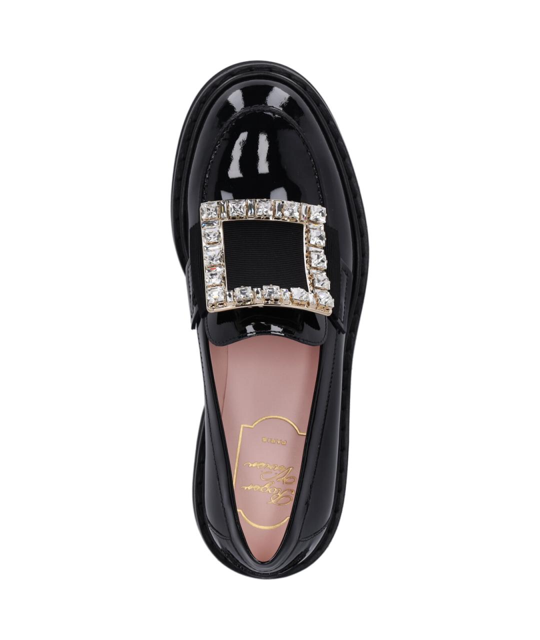 ROGER VIVIER Черные лоферы из лакированной кожи, фото 5