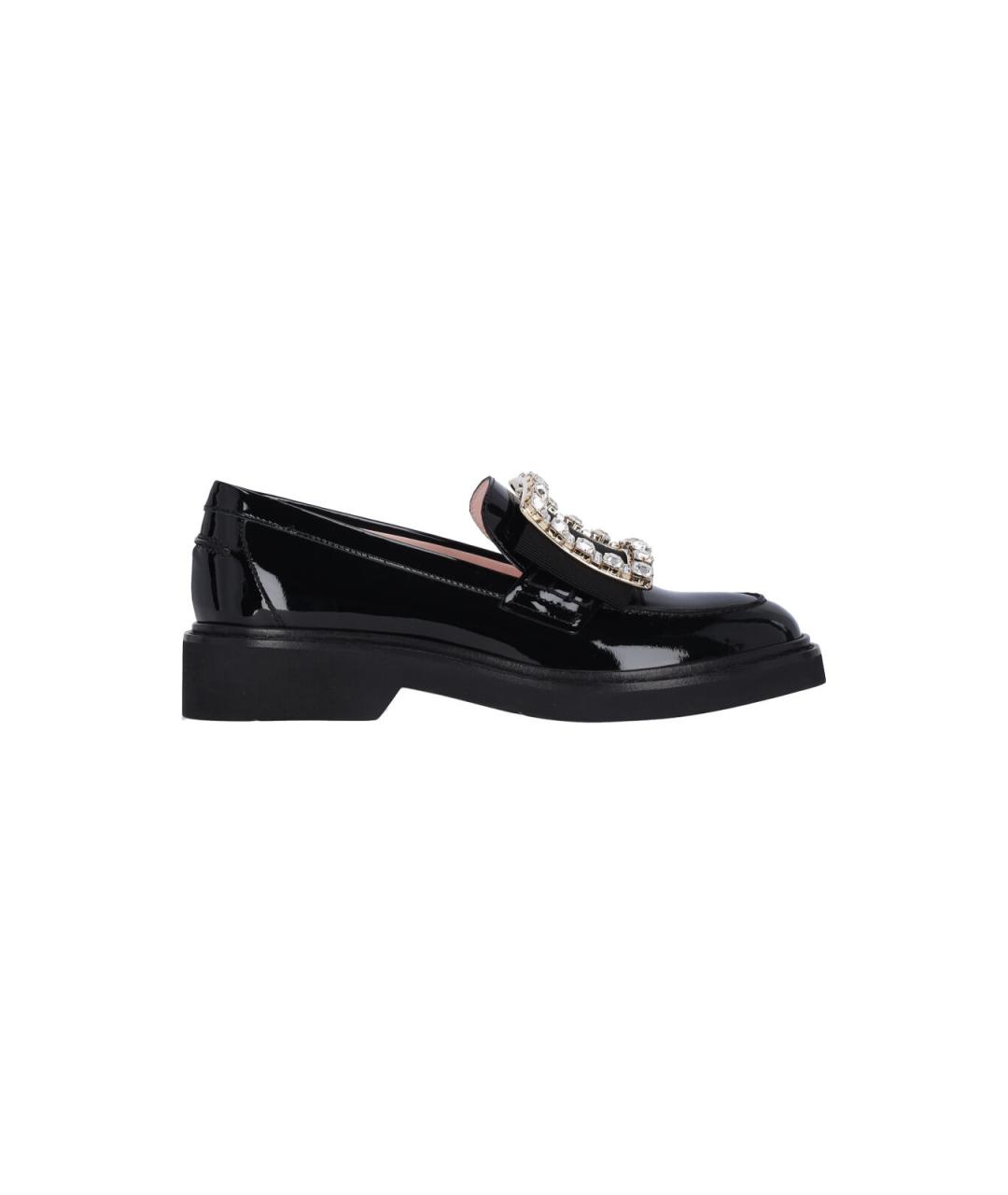 ROGER VIVIER Черные лоферы из лакированной кожи, фото 1