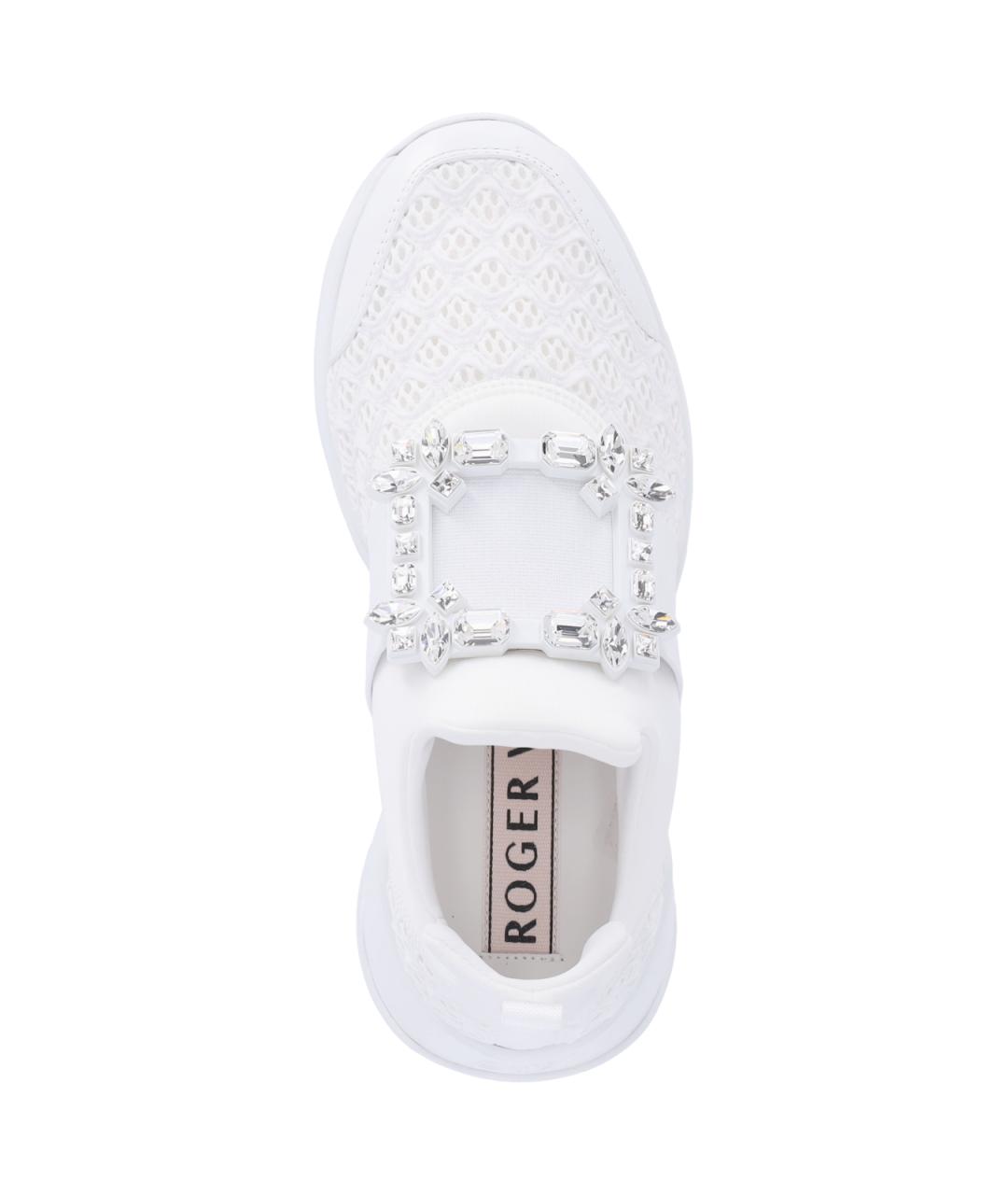 ROGER VIVIER Белые синтетические кроссовки, фото 5