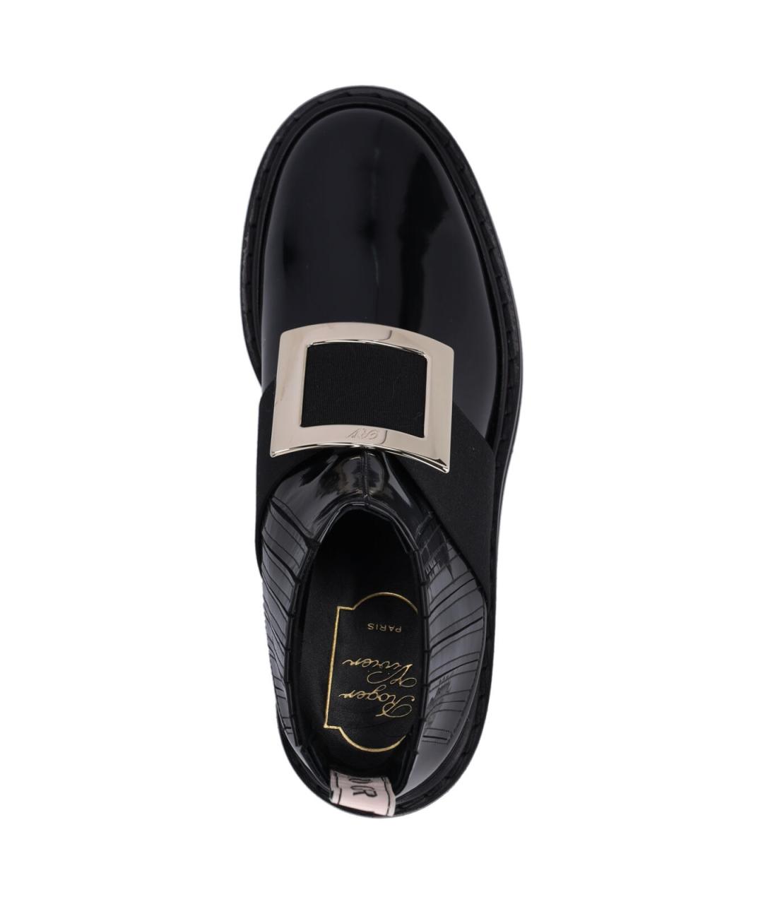 ROGER VIVIER Черные ботинки из лакированной кожи, фото 5