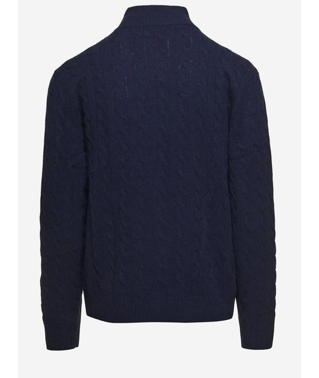 POLO RALPH LAUREN Синий шерстяной джемпер / свитер, фото 2
