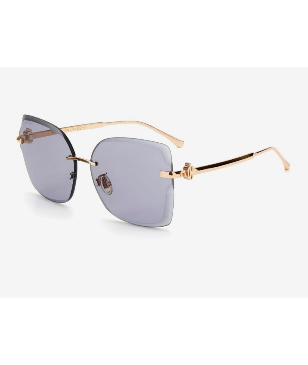 JIMMY CHOO Голубые металлические солнцезащитные очки, фото 6