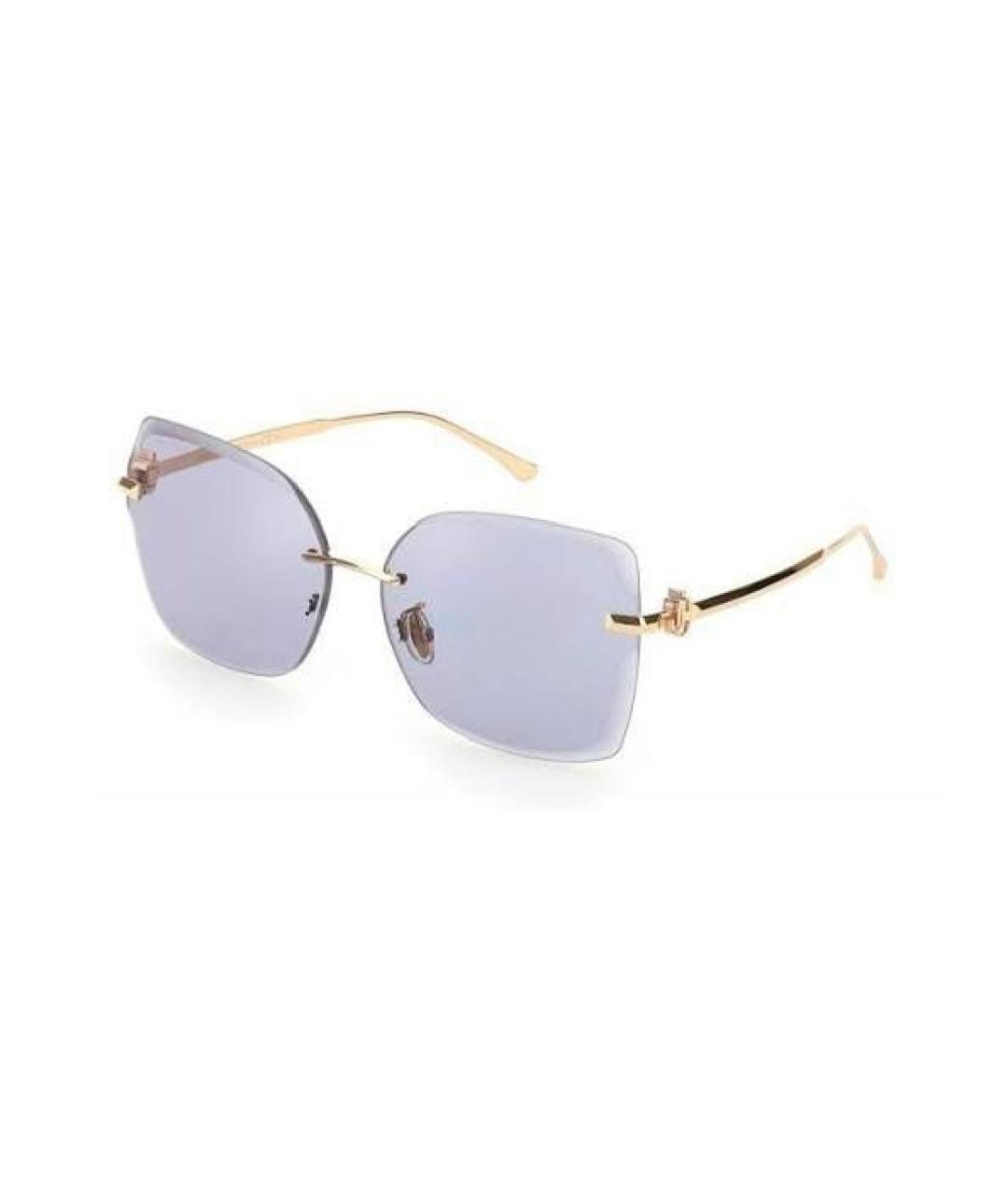 JIMMY CHOO Голубые металлические солнцезащитные очки, фото 1