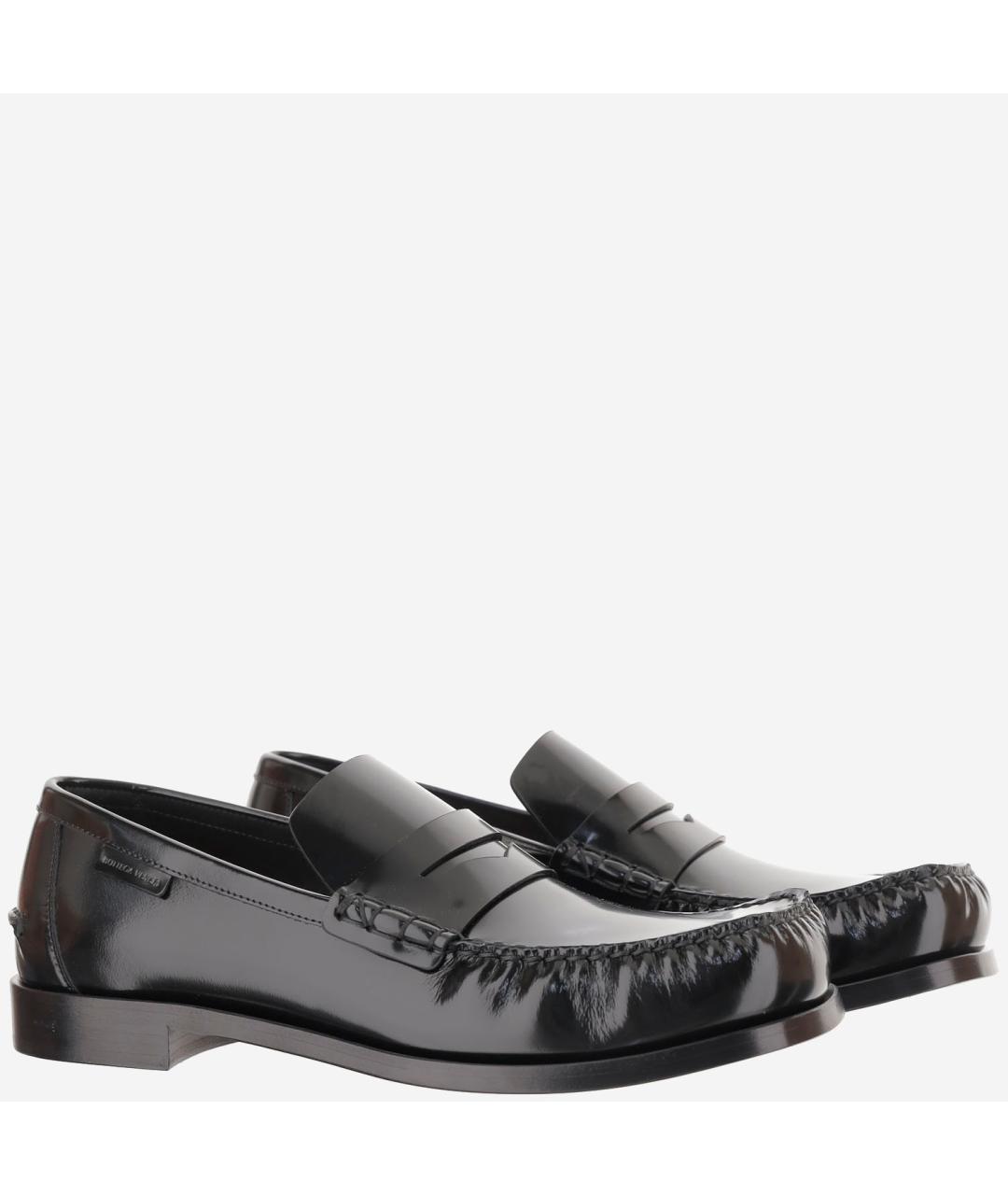 BOTTEGA VENETA Черные кожаные лоферы, фото 3