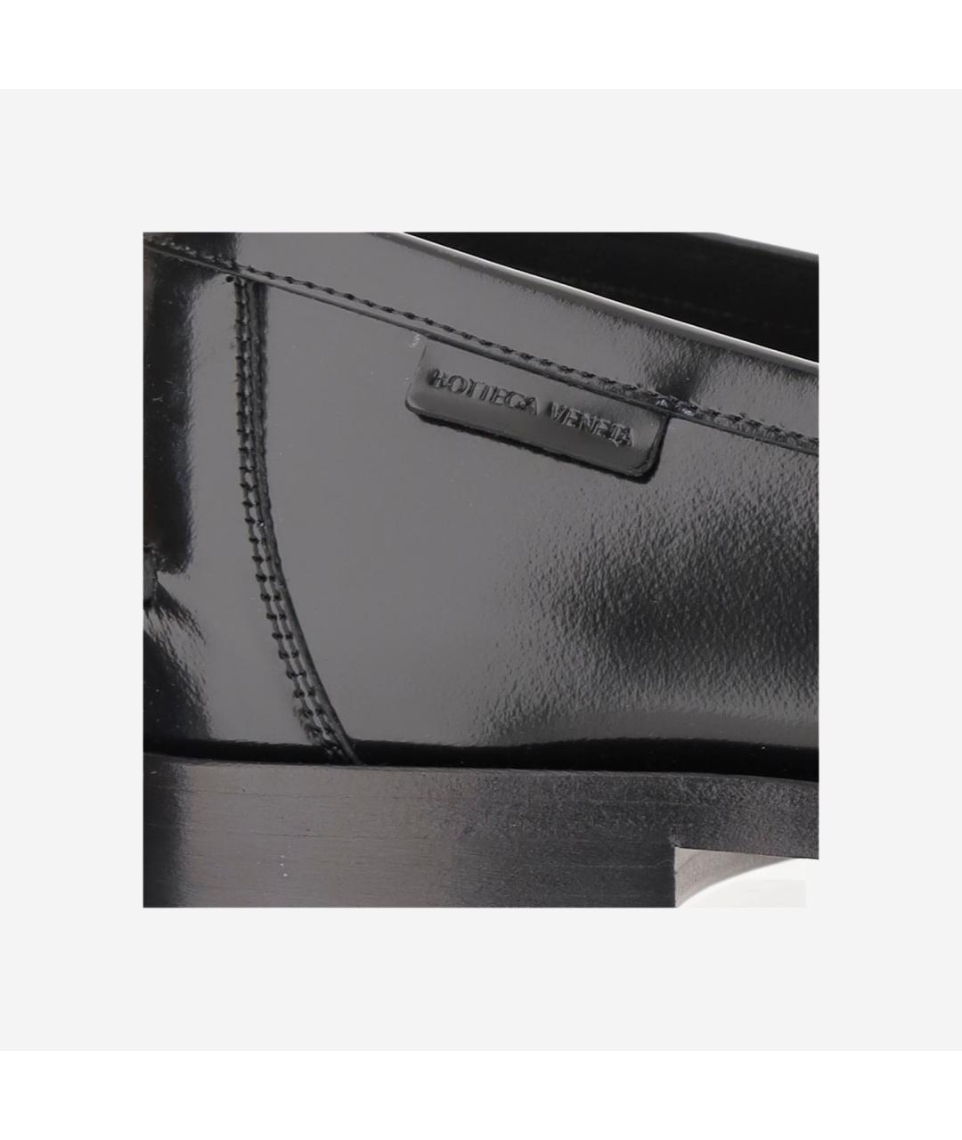 BOTTEGA VENETA Черные кожаные лоферы, фото 5