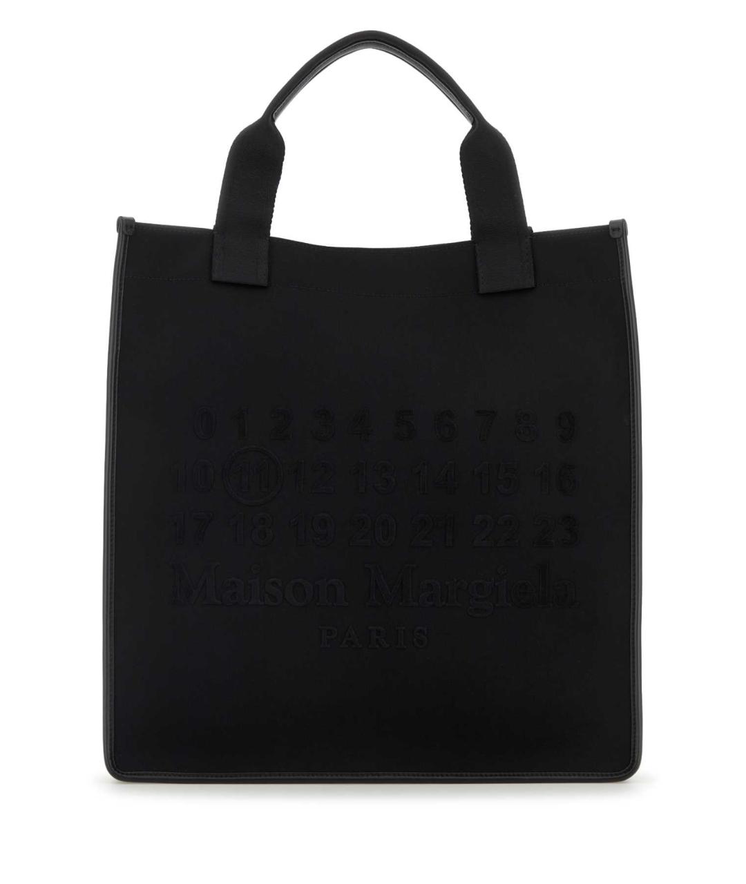 MAISON MARGIELA Черная тканевая сумка тоут, фото 1