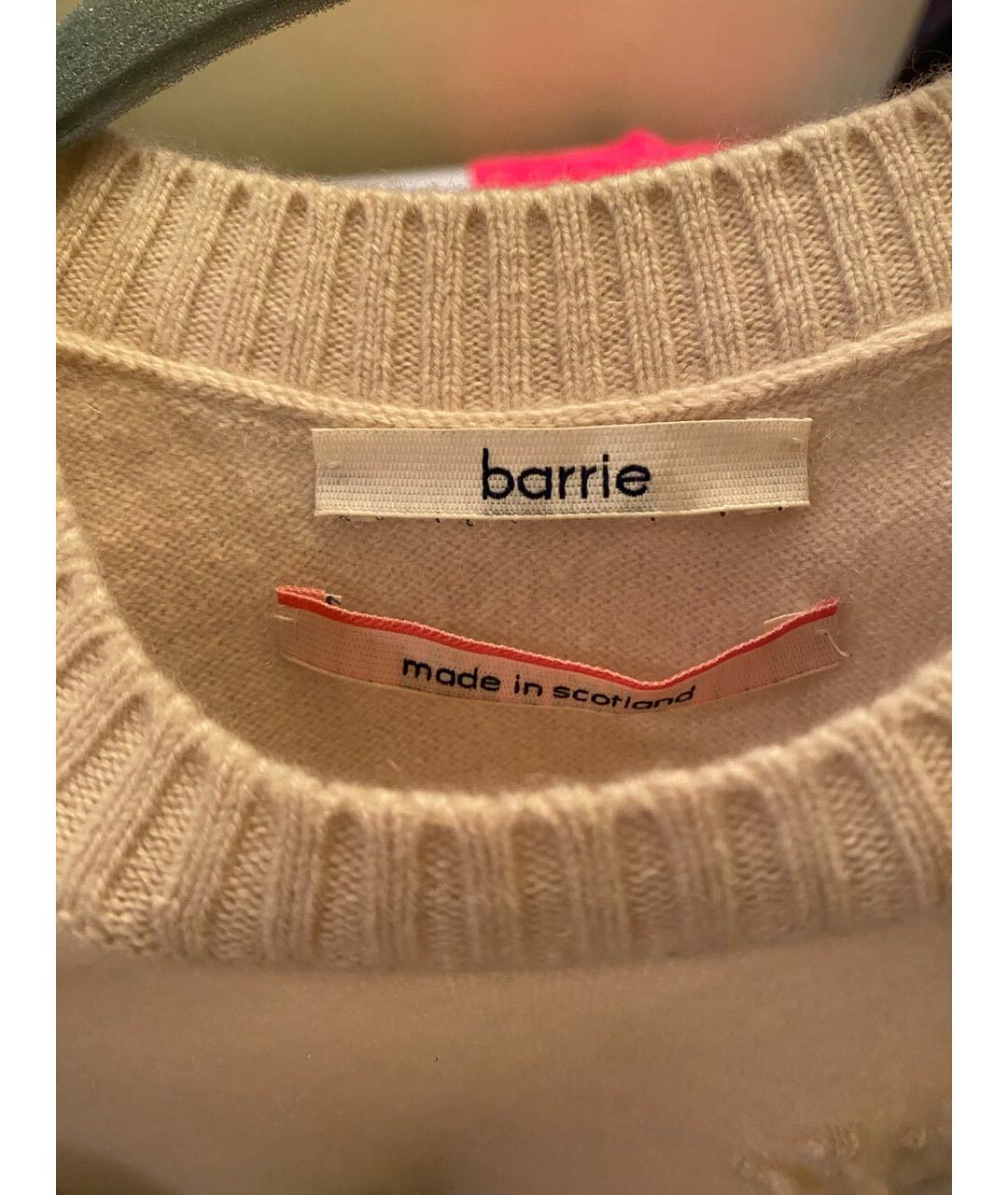 BARRIE Бежевый кашемировый джемпер / свитер, фото 4