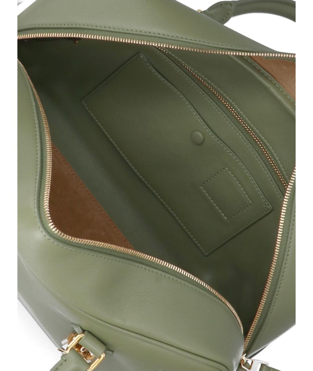 LOEWE Зеленая кожаная сумка тоут, фото 4